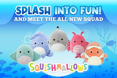 Squishmallows - ad concept graphic design