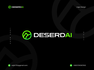 DeserdAi - AI Platform Modern Logo De ai brand ai logo ai platform ai solution ai technology artificial intelligence logo modern logo