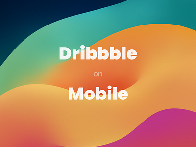 Dribbble on Mobile apple design dribbble glassy ios mobile os ui