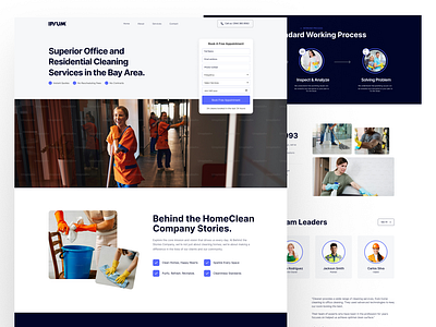 Landing Page Design For Cleaning Agency agency design agency landing page agency page agency web cleaning agency cleaning landing cleaning website website design