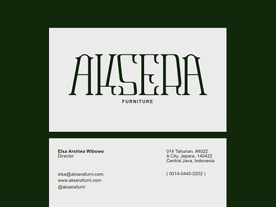 AKSERA branding branding font card classic design font graphic design logo logotype type type design typography