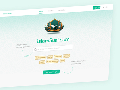 Islamic Website Design app design graphic design product design ui ui design ux web