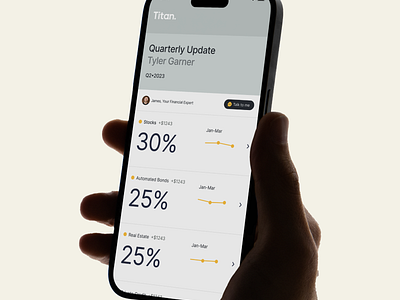 Titan Rebrand, App northstar ai app design finance fintech mobile rebrand