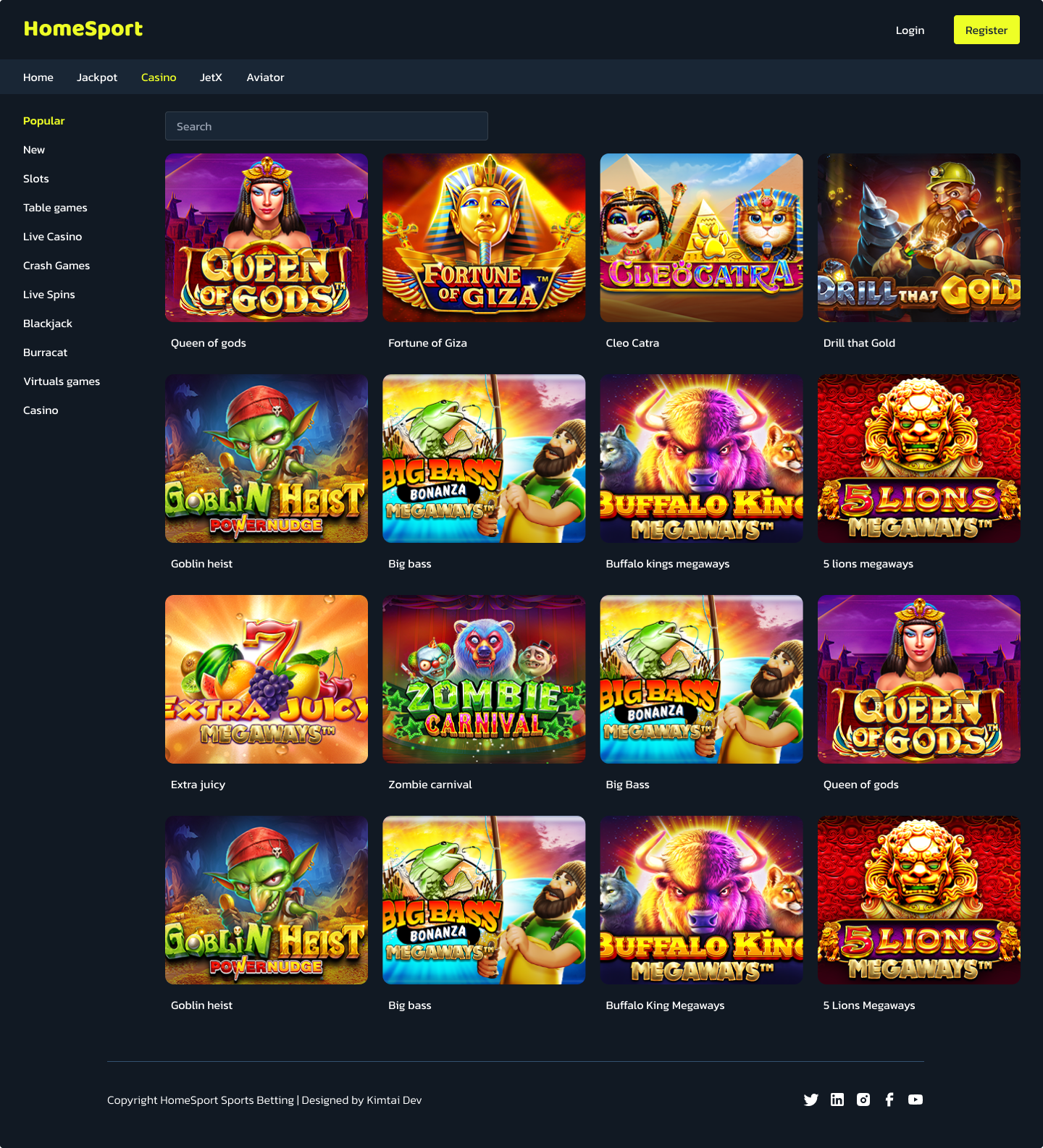 Landing Page - Sports Betting betting figma gambling landing page sport sports ux