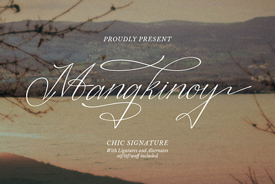 Mangkinoy | Chic Signature Font wedding fonts