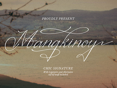 Mangkinoy | Chic Signature Font wedding fonts