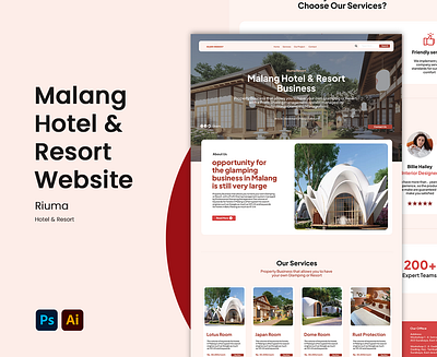 Hotel and Resort Website Design & Management design landingpage redesign ui ux website