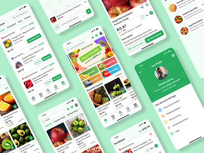 Fruits Marketplace Mobile App Design fruit marketplace app design fruit marketplace mobile app fruits mobile app uiux design
