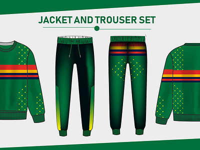 JACKET AND TROUSER SET branding graphic design jacket mockup trouser