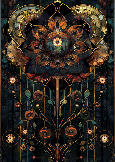 Stained Glass Flower