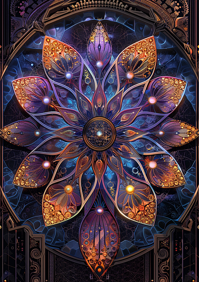 Stained Glass Flower