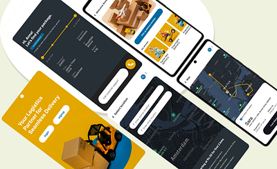 Logistics App UI/UX Case Study branding case study design figma graphic design logistics logo ui ux