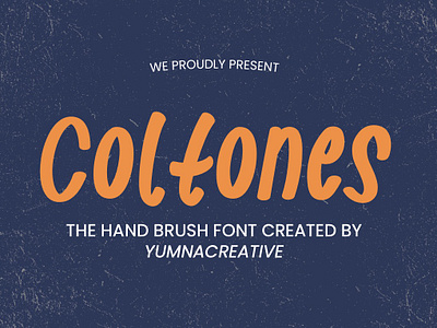 Coltones - Hand Brush Font script