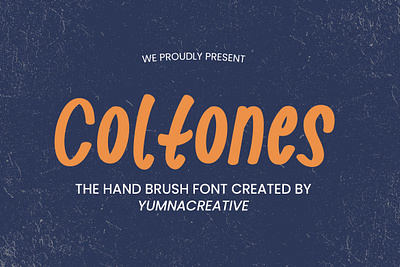 Coltones - Hand Brush Font script