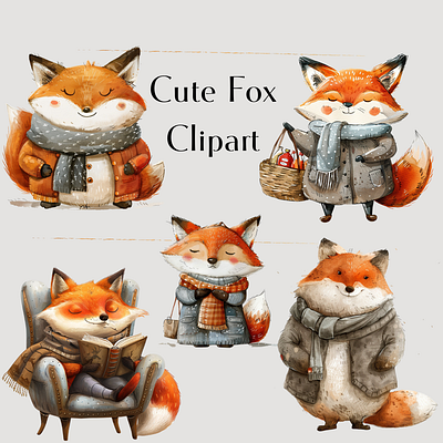 Cute Fox Clipart