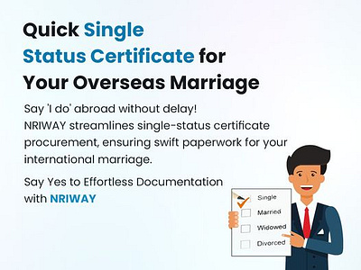 Get Your Single Status Certificate from India - Nriway