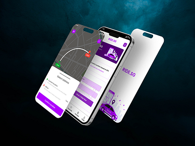 RIDE.SG -Mobile App Design 3d animation branding design graphic design illustration logo modern ui motion graphics ui