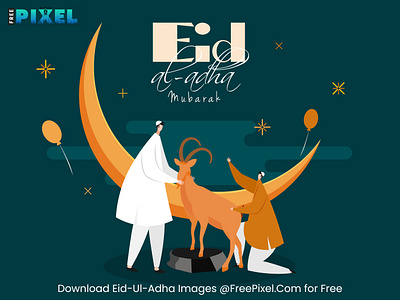 Eid-Ul-Adha celebration design eid ul adha eid ul adha mubarak festival free stock image freepixel graphic design illustration muslim festival vector