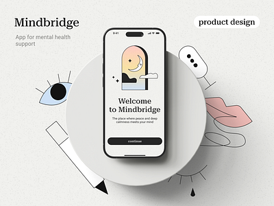 Mingbridge App app design graphic design illustration mobile ui ux