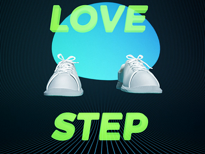 LOVE STEP Logo Animation 3d dance dance steps dancing logo animation motion graphics shoes sound logo