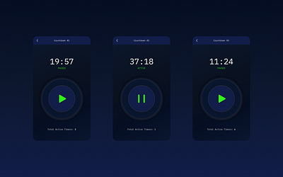 Countdown App app design design ui ux