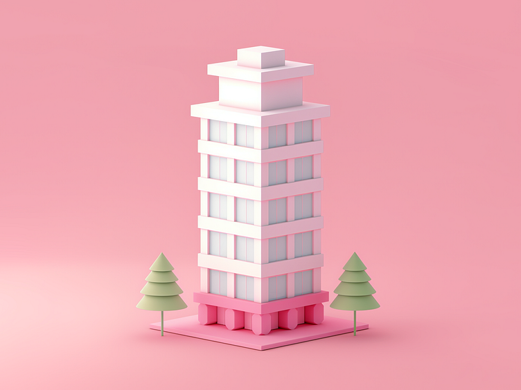 Example of 3D Custom Cartoon Apartment