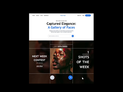 Portrait Showcasing Web Design Video Animation animation dailyui design uidesign uidesigner user experience user interface uxdesign uxdesigner video animation web design website