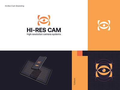 Hi-Res Cam / Logo & Brand Identity Design branding cam cameras dubai graphic design hi icon illustration letter letter h lettermark letters logo logo design symbol