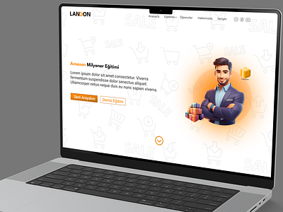 Edu Web Sıte UI/UX Design graphic design langon edu web sıte ui