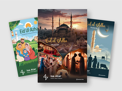 Eid al Adha Posters festive graphics