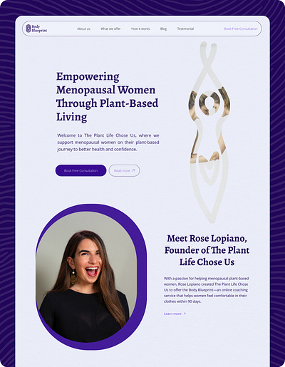 Body Blueprint Homepage branding ui