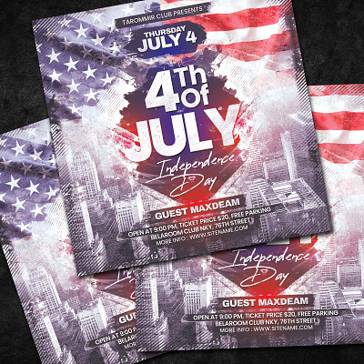 4th of July Flyer Template download event flyer independence day poster presidential election presidents day psd