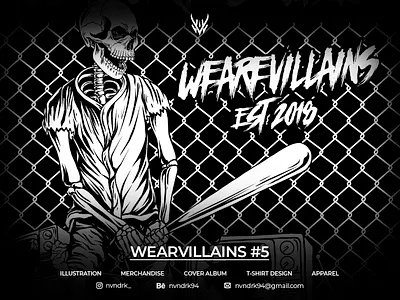 Wearevillains Streetwear #5 apparel art artwork branding cloth clothing clothingline graphic design illustration merch
