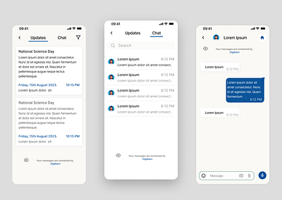 Messaging/Chat Screen design figma interaction design product design ui user research ux visual design