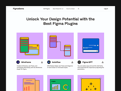 Figma Plugin Website Design-Concept figma figma design hero section landing page ui ui design ui designer