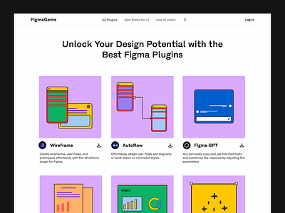 Figma Plugin Website Design-Concept figma figma design hero section landing page ui ui design ui designer