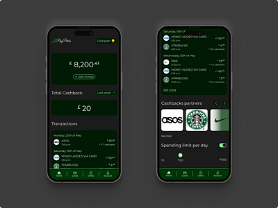 💸 PayPerks - Cashback mobile app | UI/UX Design app cashback figma fintech mobile payments ui uiux desgin uiuxdesign ux