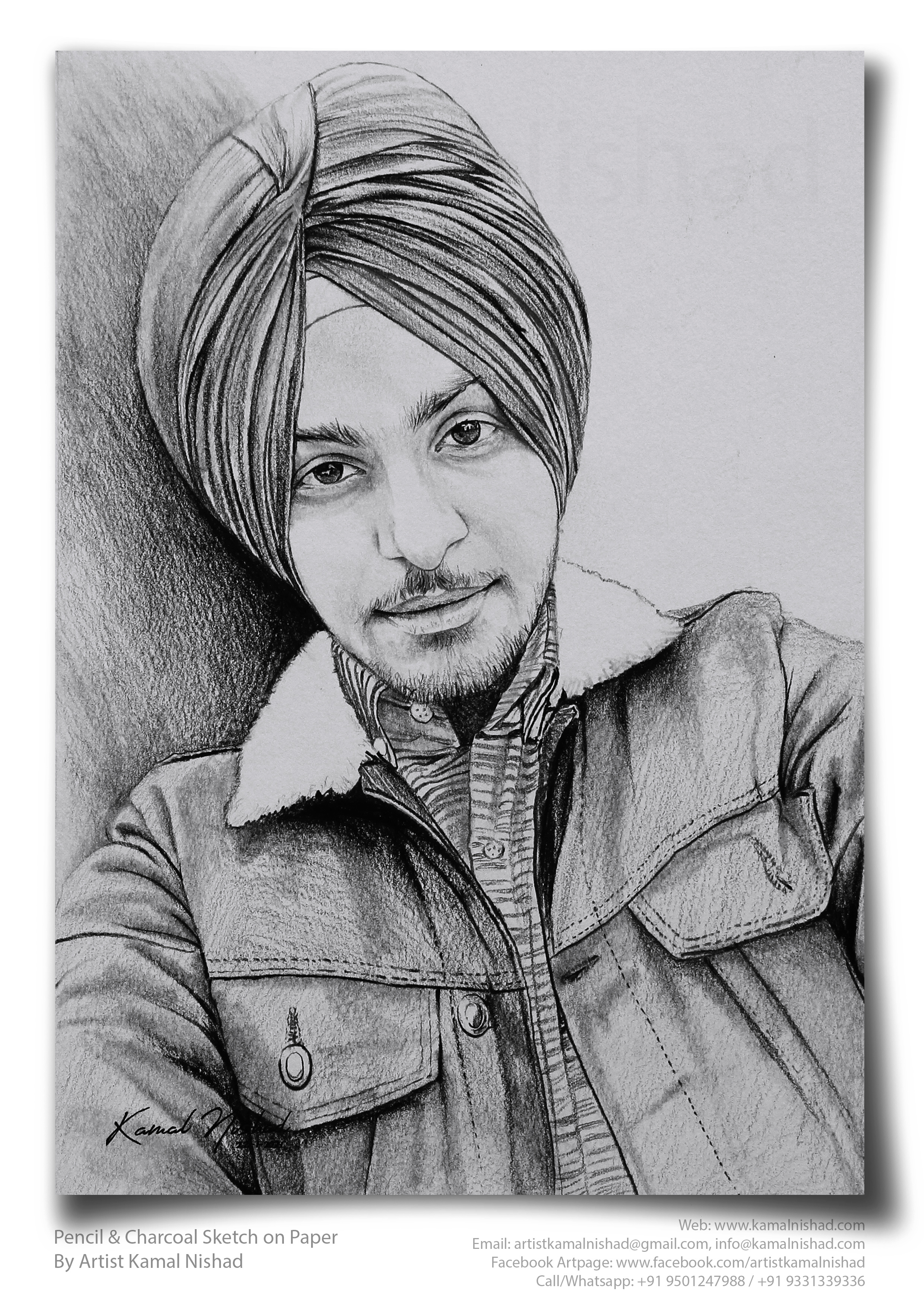 GOOD LOOKING - Pencil & Charcoal Sketch best gift for boy charcoal drawing gift for man illustration kamal nishad kamalnishad man sketch pencil art pencil drawing pencil sketch portrait art sketch for boy