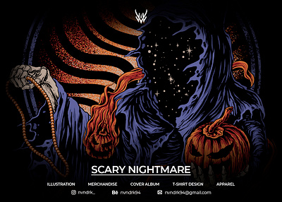 SCARY NIGHTMARE art artwork fingerboard graphic design illustration skate