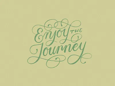 Enjoy the Journey design graphic design illustration lettering
