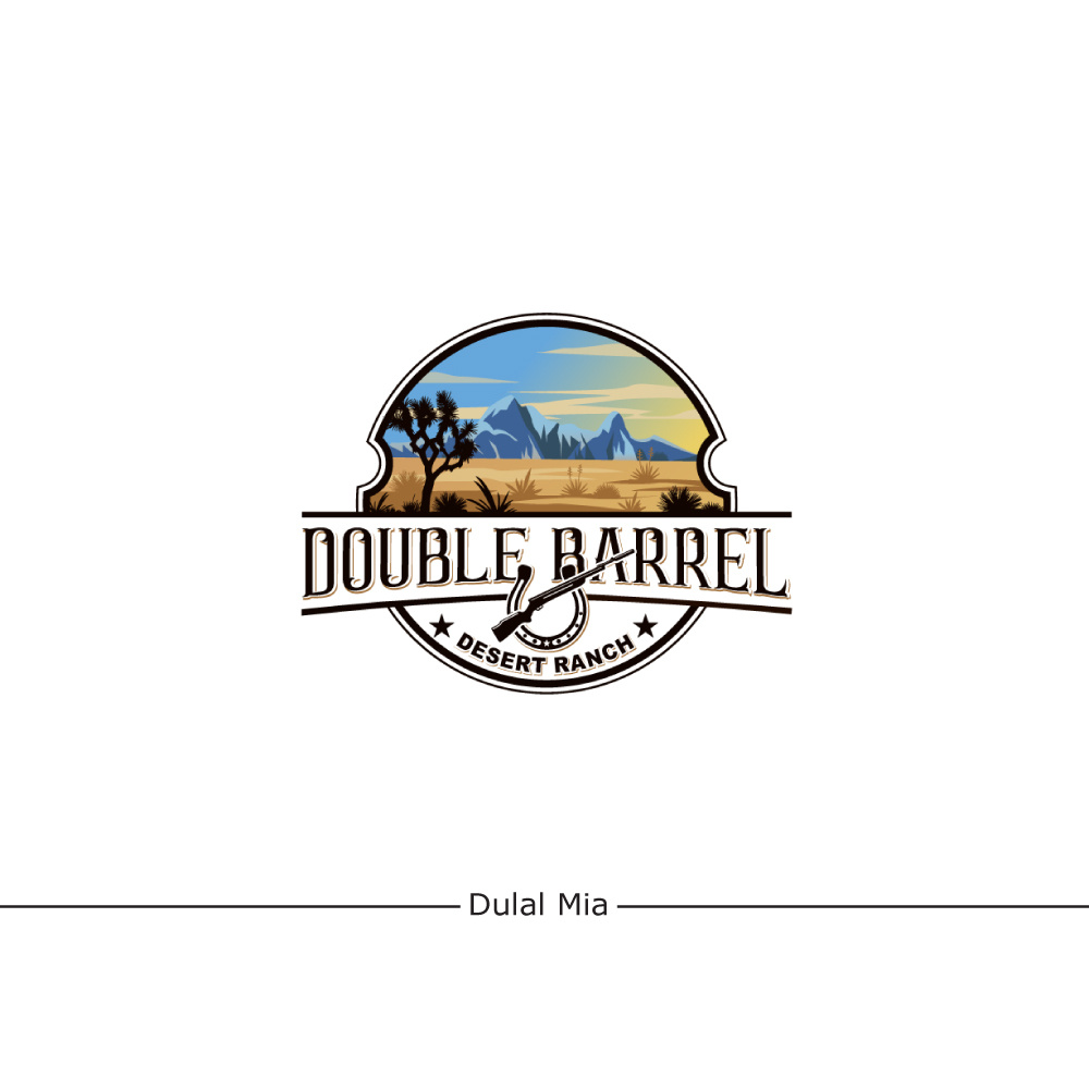 Double Barrel Desert Ranch. by Dulal Mia on Dribbble