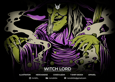 WITCH LORD art artwork graphic design illustration