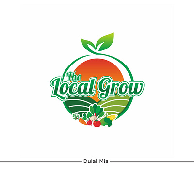 The Local Grow branding graphic design logo