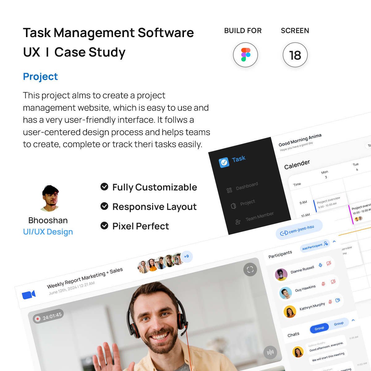 Task Management Software branding design dribbble! figma illustration illustrator photoshop prototype typography ui ux xd