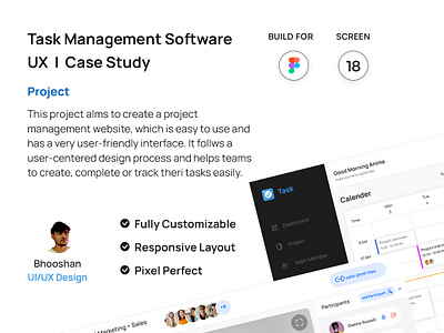 Task Management Software branding design dribbble! figma illustration illustrator photoshop prototype typography ui ux xd