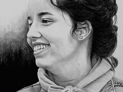 CUTE SMILE - Pencil & Charcoal Sketch charcoal drawing design illustration kamal nishad kamalnishad pencil art pencil drawing pencil sketch portrait art