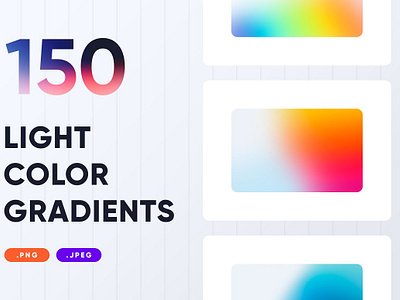 150 Light Gradients Collection 150 light gradients collection background bundle colorful design exotic holo holograph pack set texture wallpaper