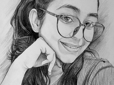 THAT SMILE - Pencil & Charcoal Sketch charcoal drawing design illustration kamal nishad kamalnishad pencil art pencil drawing pencil sketch portrait art