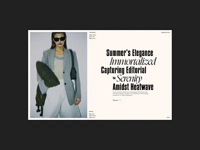 Fashion Book Website clean design dribble editorial fashion fashion editorial figma minimal ui web design