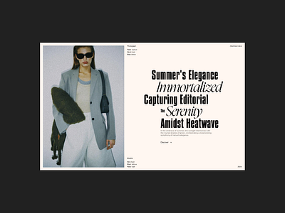 Fashion Book Website clean design dribble editorial fashion fashion editorial figma minimal ui web design